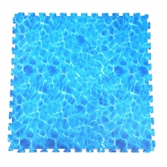 60*60 Water Ocean Grass Effect EVA Foam Interlocking Puzzle Floor Mat