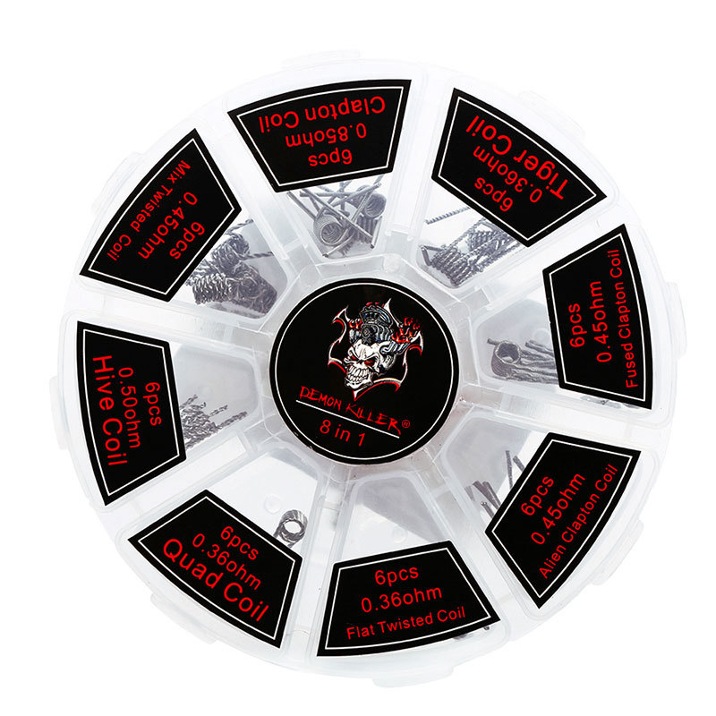 Demon Killer 8 in 1 Coil Box 48pcs Prebuilt Coils