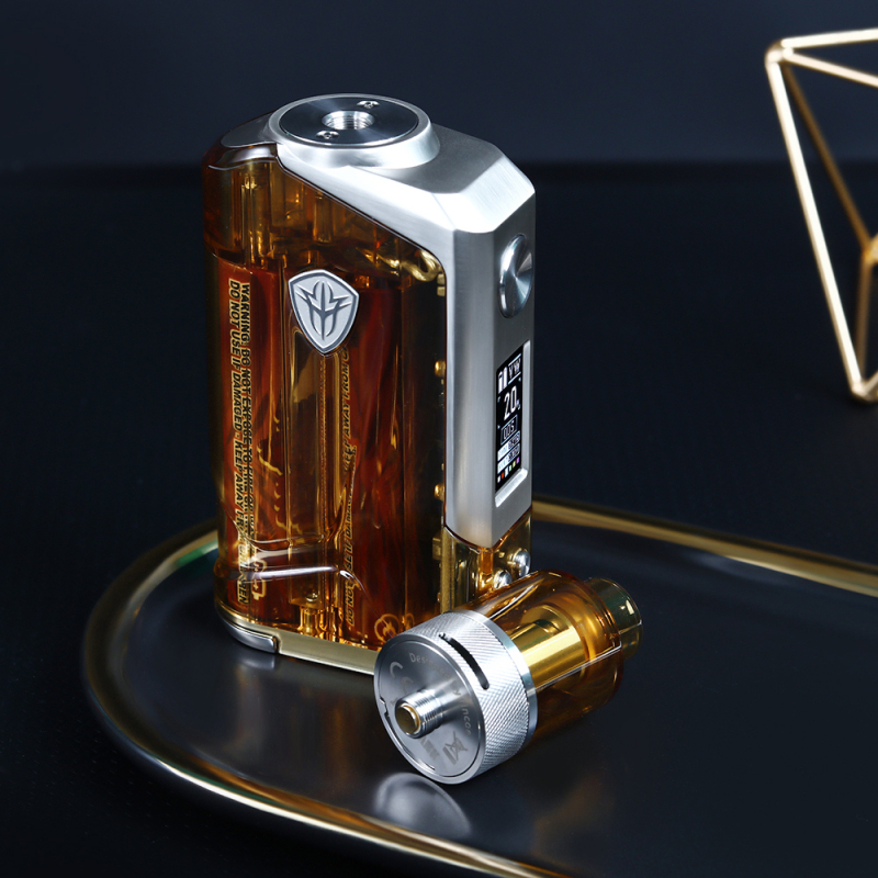 Cool Transparent Rincoe Jellybox 228W Vape Kit Powered by Dual 18650