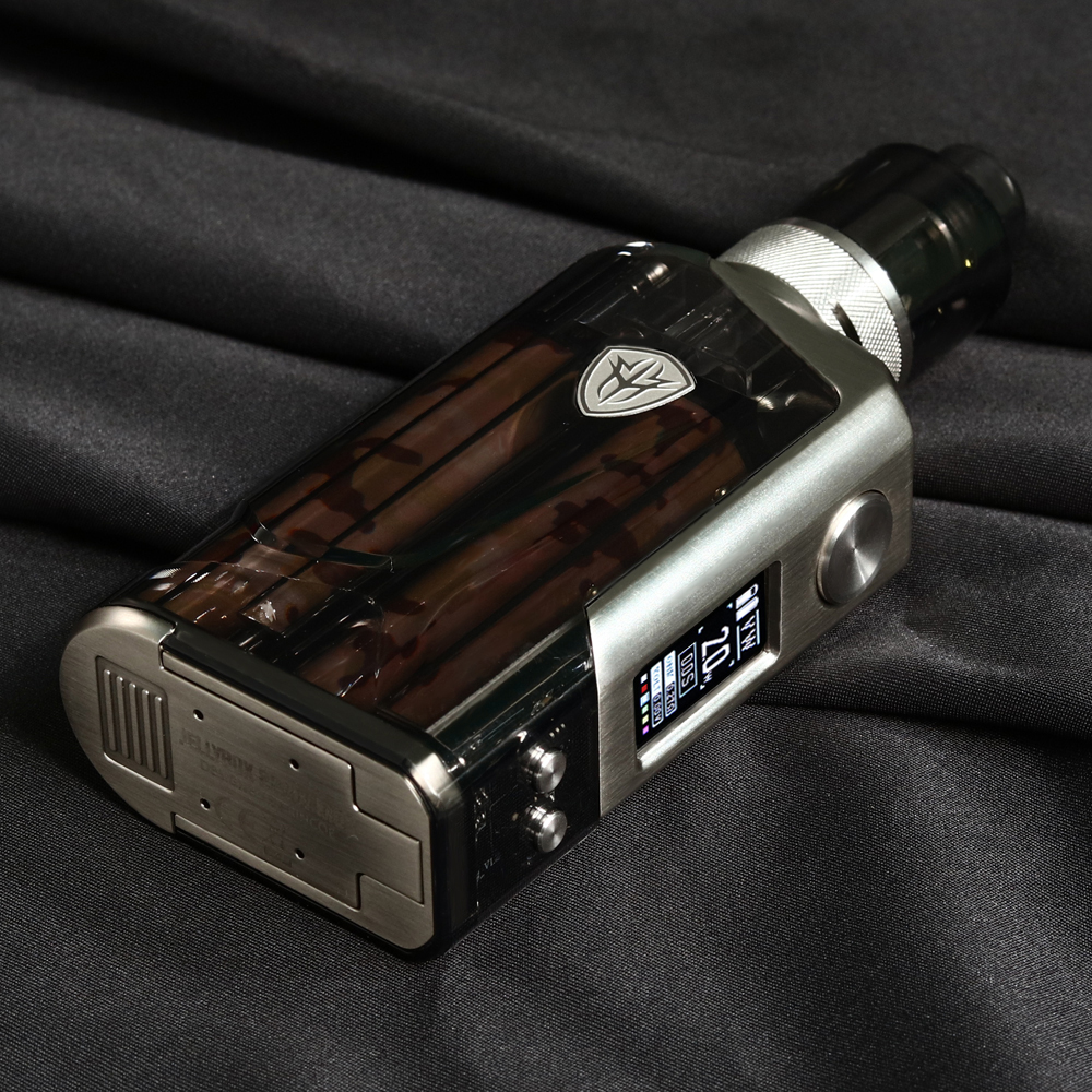 Cool Transparent Rincoe Jellybox 228W Vape Kit Powered by Dual 18650