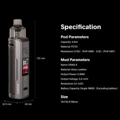 VOOPOO Drag X Mod Pod Kit 80W