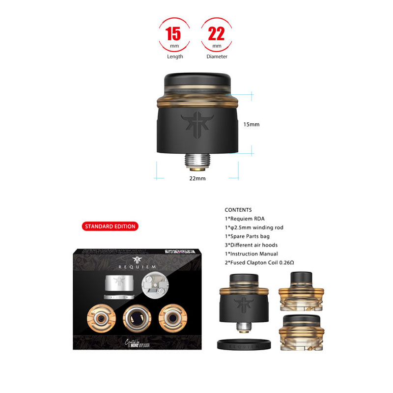 直営店】 RD2D RDA BITCOIN 22mm vape BF - 小物