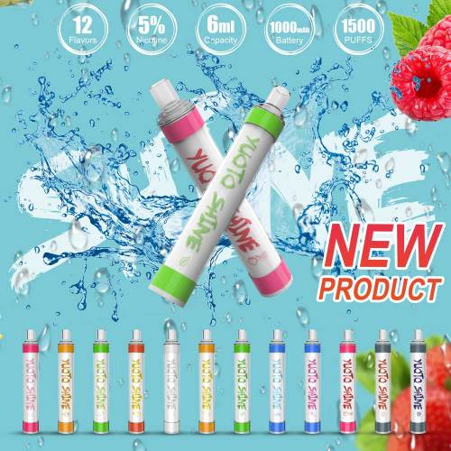 Yuoto Shine Disposable Kit 1500 Puffs LED Light Vape Bar