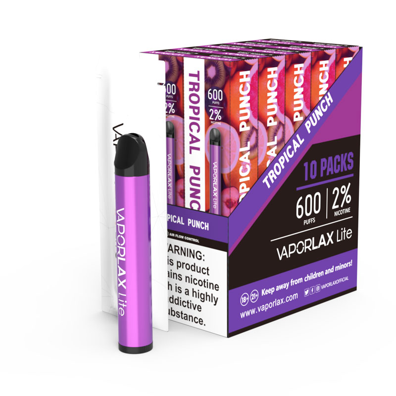 Vaporlax Lite Disposable Pod Kit 600 Puffs 2% Nicotine Strength