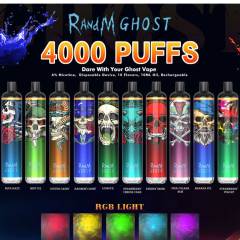 RandM Dazzle Ghost Disposable Pod Kit 4000 Puffs with Cool LED Light(Rechargeable)