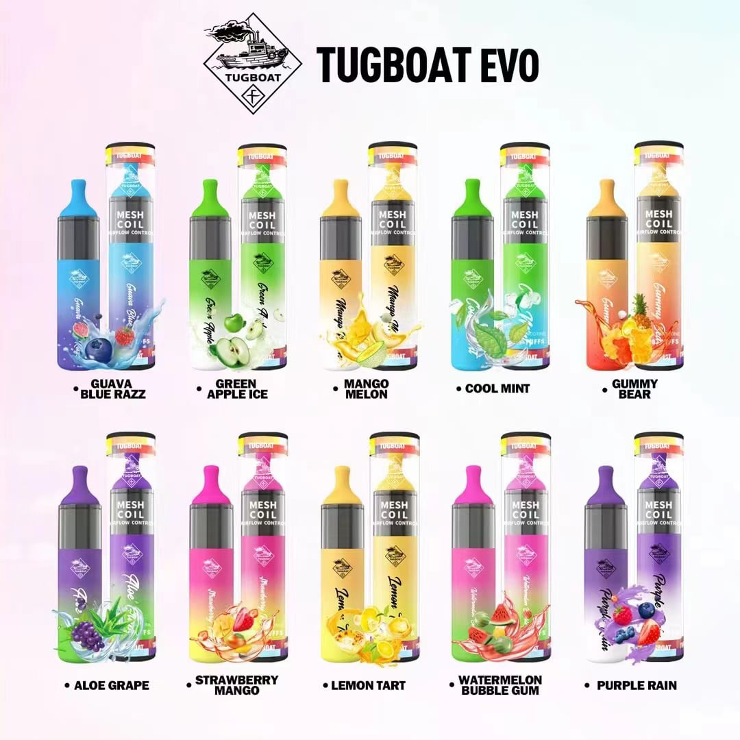 Tugboat Evo Disposable Vape Device 4500 Puffs 850Mah - Vape For Less