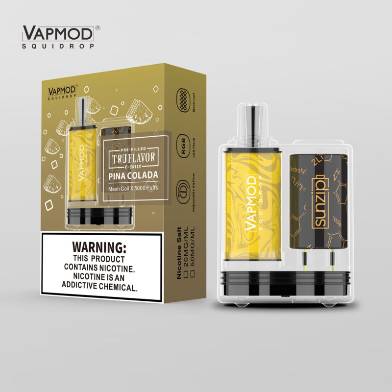 Vapmod Squidrop Disposable Box Kit 5000 Puffs with RGB Light