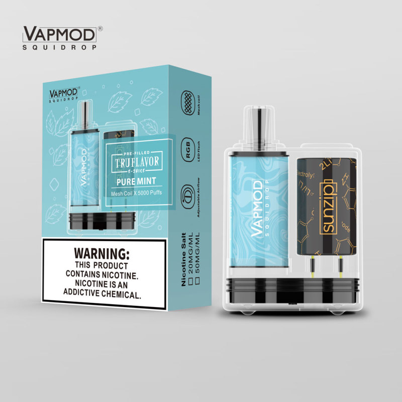 Vapmod Squidrop Disposable Box Kit 5000 Puffs with RGB Light