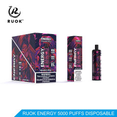 RUOK Energy Disposable Vape 5000 Puffs Rechargeable