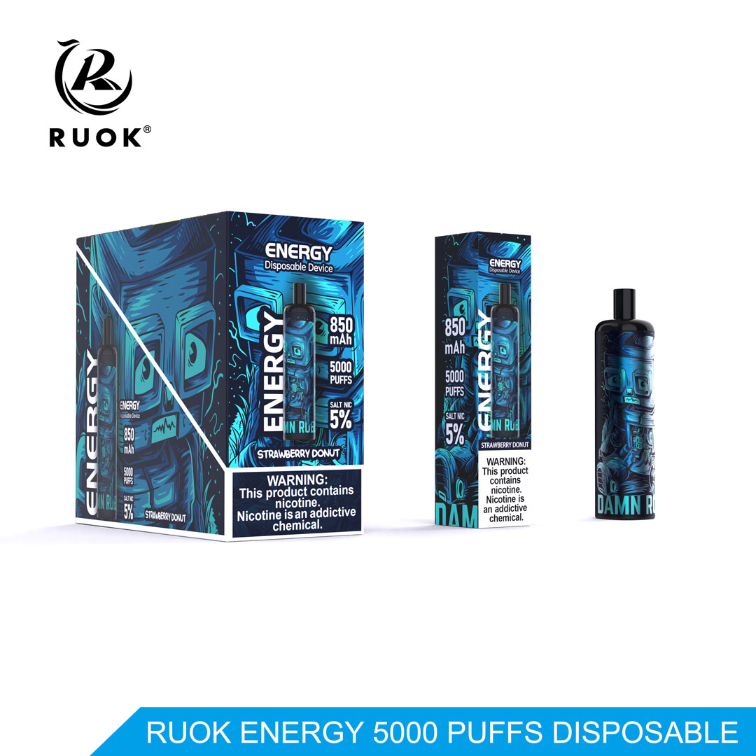 RUOK Energy Disposable Vape 5000 Puffs Rechargeable