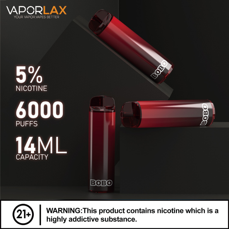 Vaporlax BOBO Disposable Vape Pen 6000 Puffs Airflow Adjustable