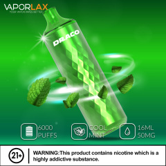 Vaporlax Darco Rechargeable Disposable Vape Device 6500 Puffs