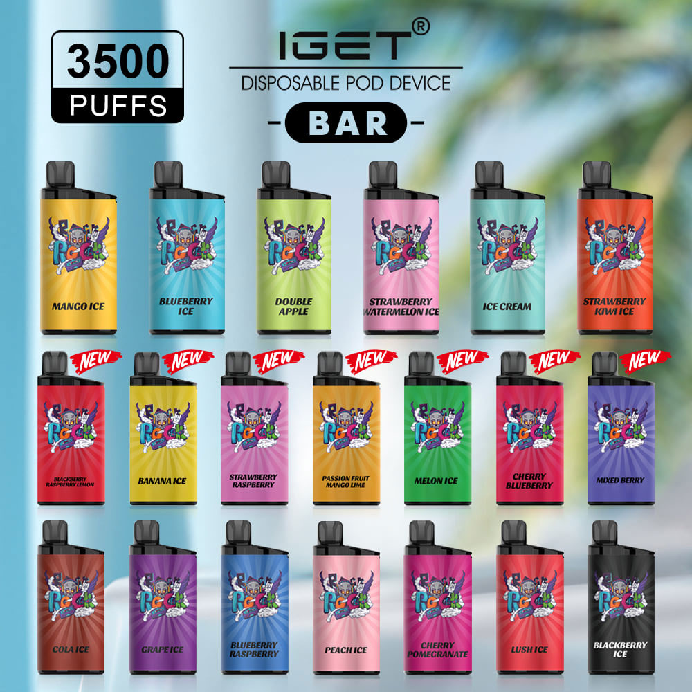Iget Bar 3500 Puffs Disposable Box Vape Kit 5225