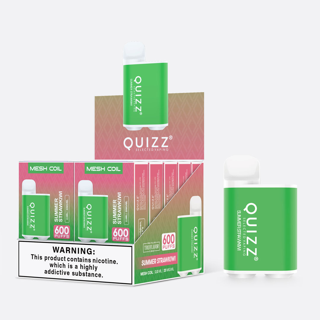 Quizz 600 Puffs Disposable Box Vape 2ml TPD