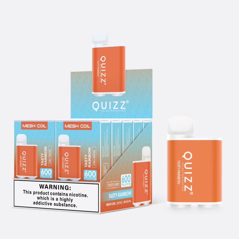 Quizz 600 Puffs Disposable Box Vape 2ml TPD