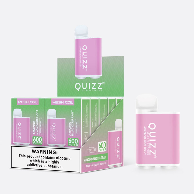 Quizz 600 Puffs Disposable Box Vape 2ml TPD