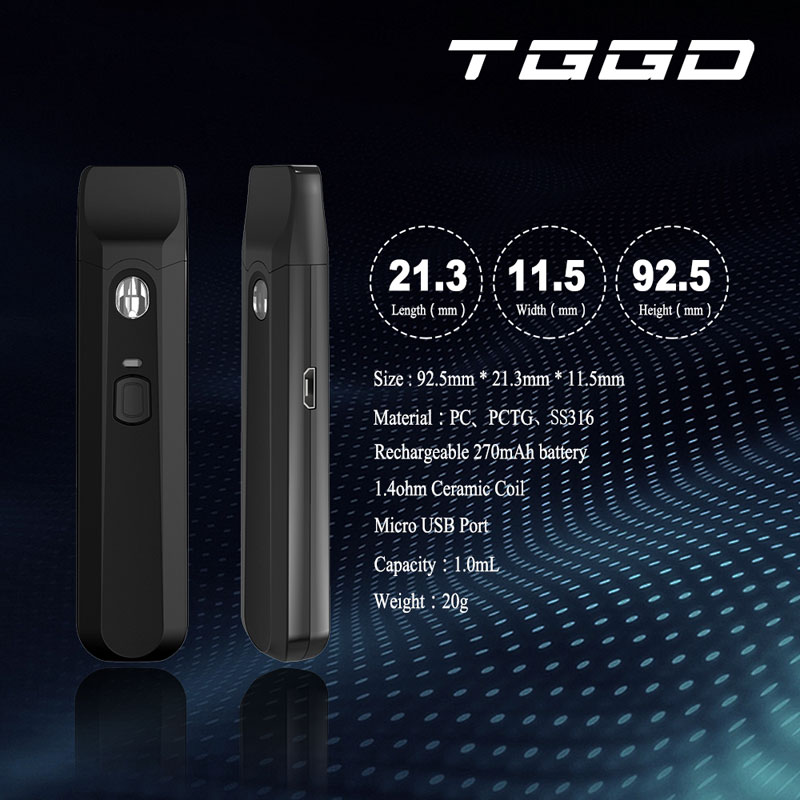 TGGD CBD Disposable Vaporizer Device 1ml