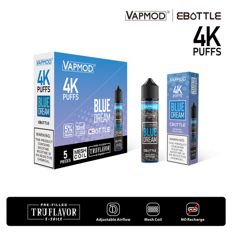 Vapmod QD62 EBOTTLE 4000 Puffs Disposable eCigarette