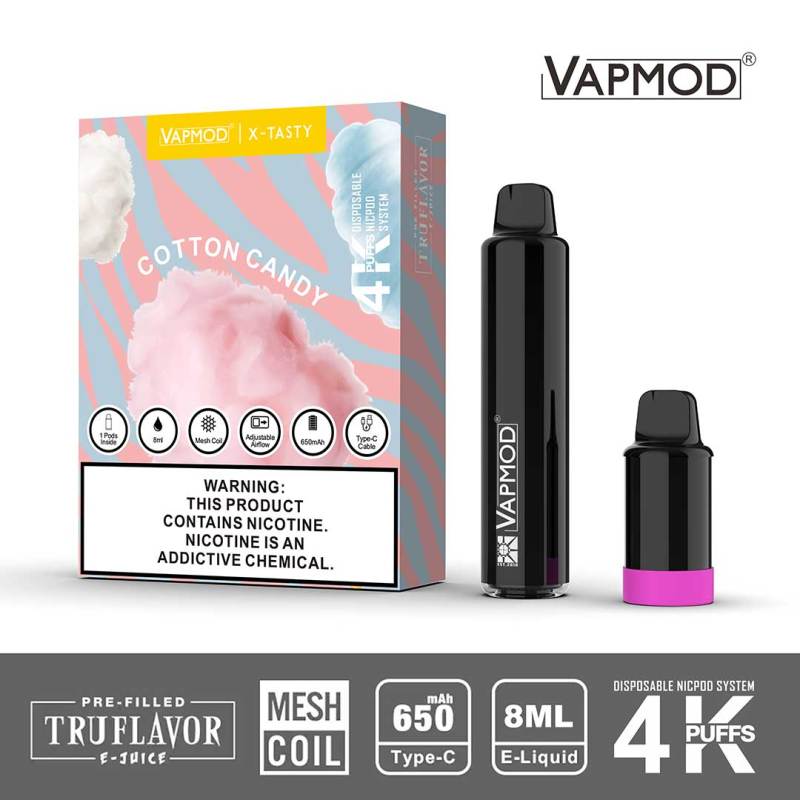 Vapmod Tasty 4000 Puff Rechargeable Disposable Device – VapoRider