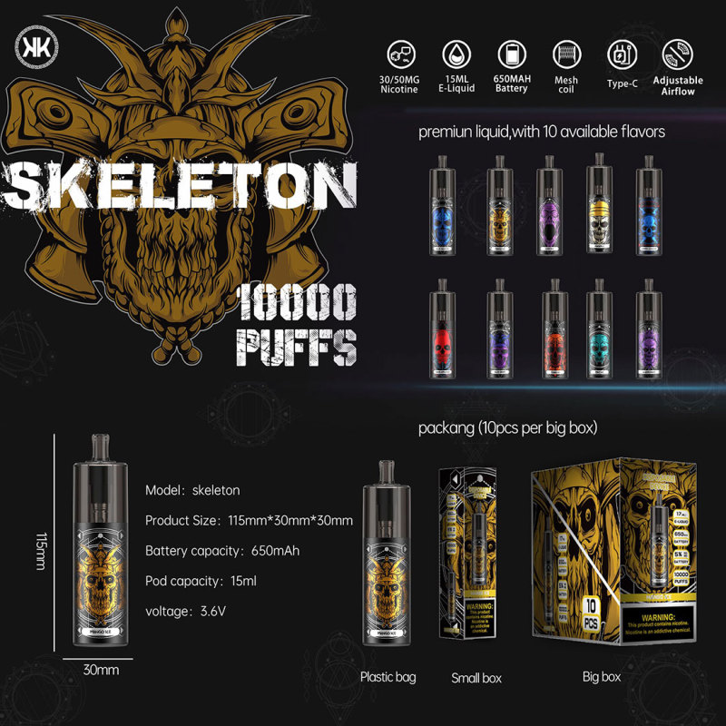 KK Energy Skeleton 10000 Puffs Disposable Vape Device