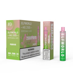 ELF World MG 2500 Puffs Disposable Vape 0 Nicotine