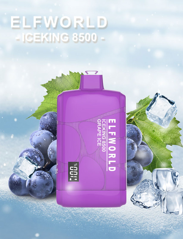 Elf World ICEKING 8500 Puffs Disposable eCig with Screen