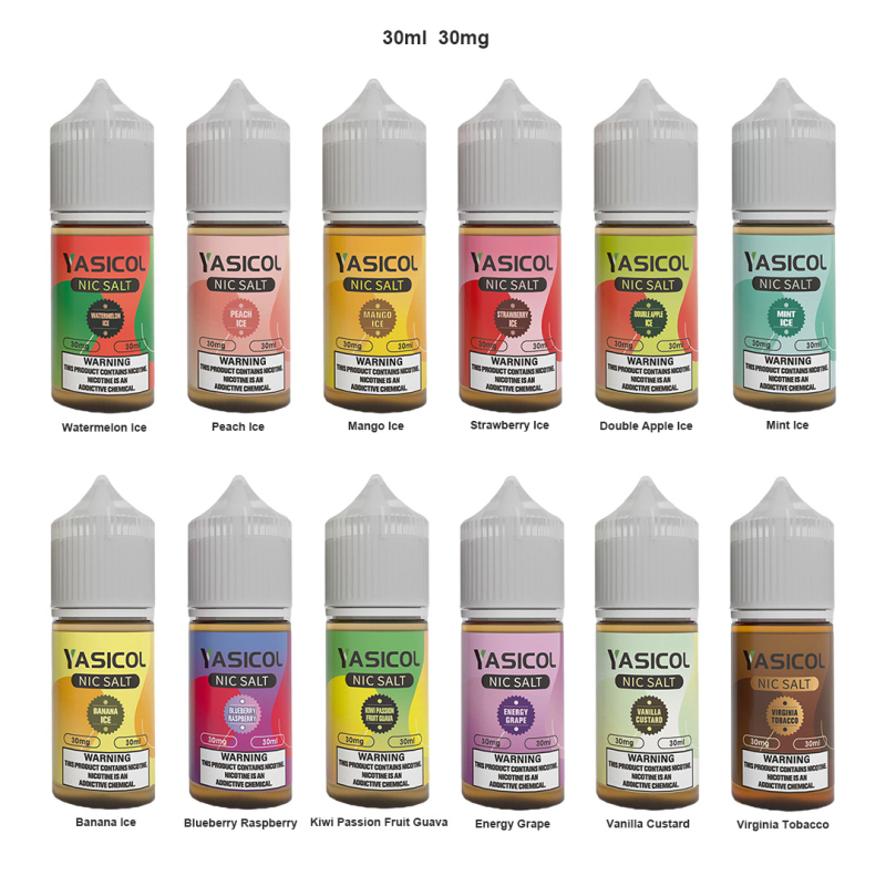 YASICOL Nic Salt Vape eLiquid 30ml 30mg