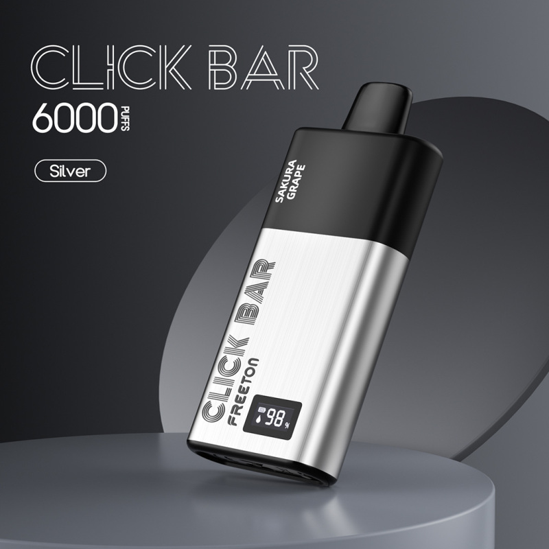 Freeton Click Bar 6000 Puffs Cartridge Replaceable Disposable Vape