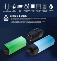 Pod Replaceable Disposable Vape 5000 Puffs with Child Lock