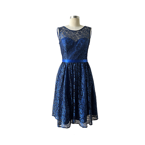 Navy Blue vening Dress