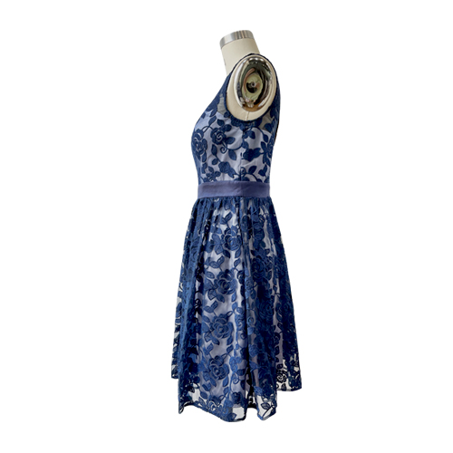 Sleeveless Dress Organza Chiffon Floral Printed Summer Dresses Casual