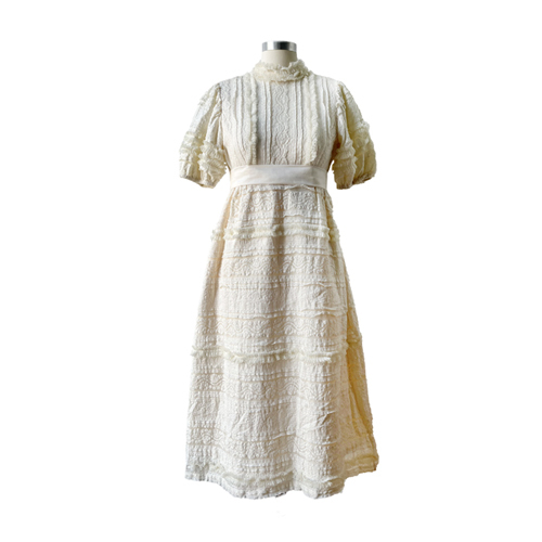 White New Ladies Casual Slim Waist Version Dress