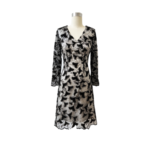 Women Casual Fall Dresses Elegant V-neck High Waist Dress