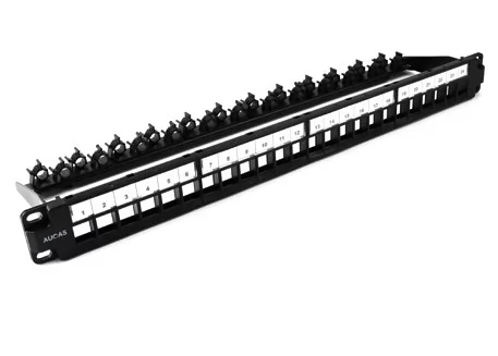 AUCAS-ACPP24UPC BLANK PATCH PANEL W/CABLE MANAGEMENT