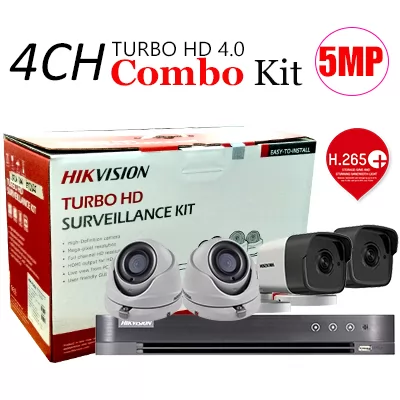 HIKVISION TVI4CH2D2B 4CH KIT 5MP