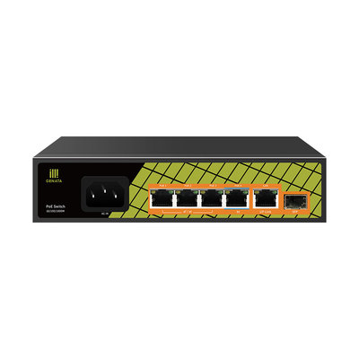 Genata GNT-P1006GA Smart 4 Port 4GE(POE)+1GE(UP-LINK)+1SFP AI Gigabit PoE Switch