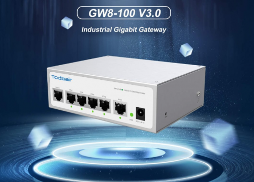 TODAAIR GW8-100 V3.0 Industrial Gigabit POE Gateway 100users