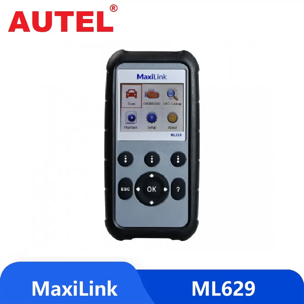 Autel ML629 MaxiLink OBD2 Code Reader/Scanner for ABS SRS Transmission Engine Diagnosis (Advanced Ver. of AL619, ML619)