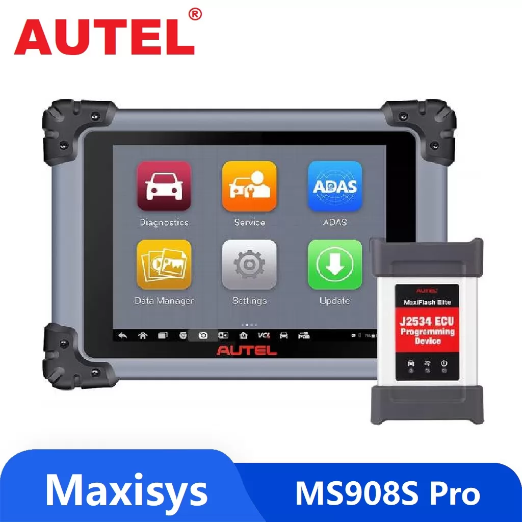 Autel MaxiSys MS908S Pro Diagnostic Scan Tool with J2534 ECU Programming, Same as MaxiSys Elite, MK908P