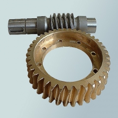 Worm gear and worm shaft