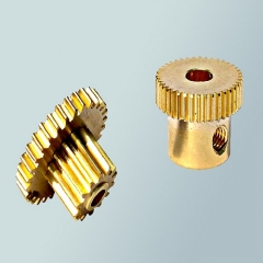 Brass gear shaft