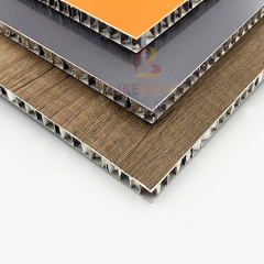 High strength aluminum honeycomb panel with PVDF coating
