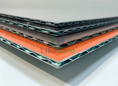 4mm PE fireproof Corrugated Aluminum 3D Core Panel