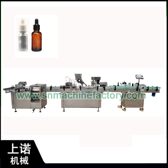 shipped dropper bottle filling production line to New Zealand
