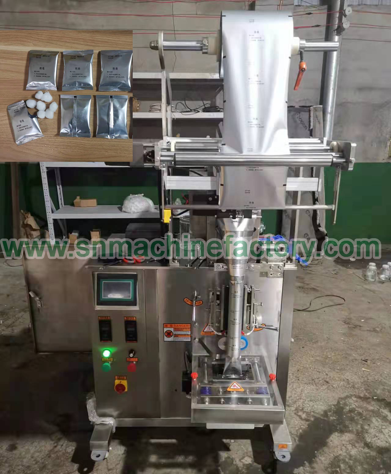 Sichuan bought alcohol cotton ball bag packing machine