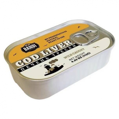 Bandi Wild Cod Liver in Its Own Oil Made in Norway