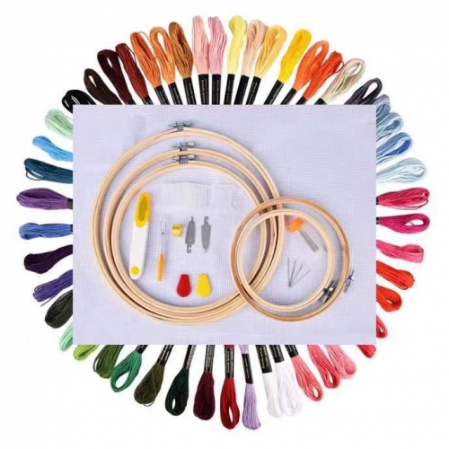 Embroidery Starter Kit 50 Color Threads