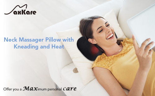 MaxKare Neck Massager Pillow with Kneading and Heat