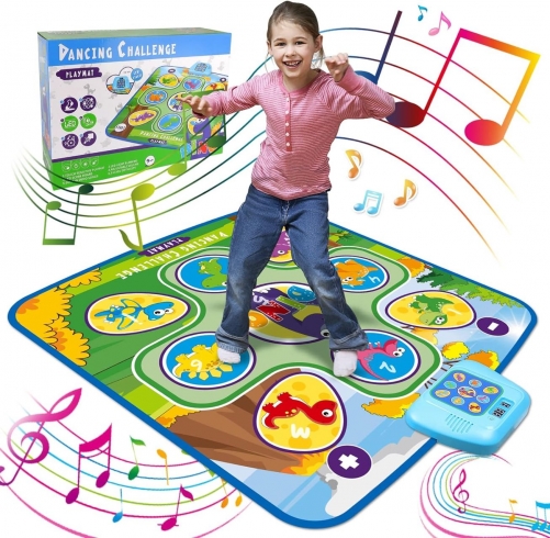 Aomola Dance Mat Girl Toys, Kids Electronic Musical Play Mat