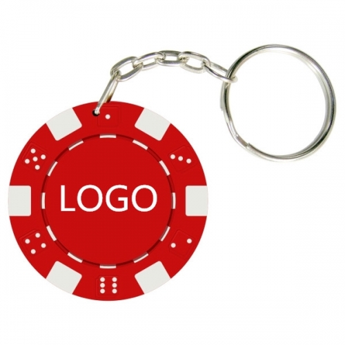 Poker Chip Keychain